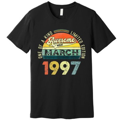 1997 Years Old Vintage 26 March 1997 26th Birthday Premium T-Shirt