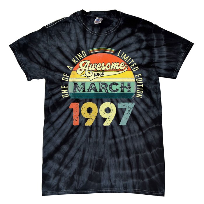 1997 Years Old Vintage 26 March 1997 26th Birthday Tie-Dye T-Shirt