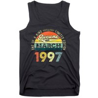 1997 Years Old Vintage 26 March 1997 26th Birthday Tank Top