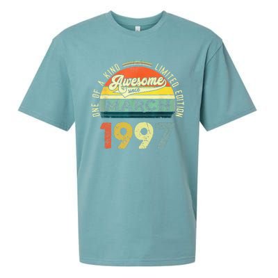 1997 Years Old Vintage 26 March 1997 26th Birthday Sueded Cloud Jersey T-Shirt