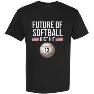 13 Year Old Softball Player Garment-Dyed Heavyweight T-Shirt