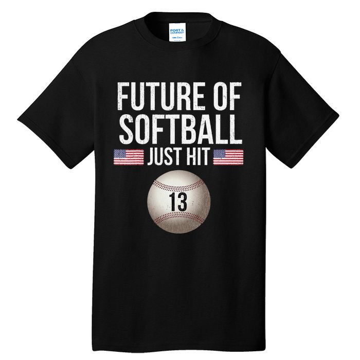 13 Year Old Softball Player Tall T-Shirt