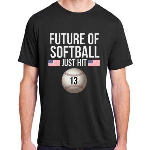 13 Year Old Softball Player Adult ChromaSoft Performance T-Shirt