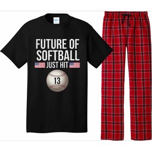 13 Year Old Softball Player Pajama Set