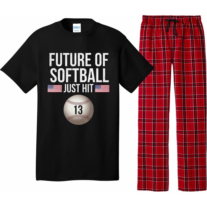 13 Year Old Softball Player Pajama Set