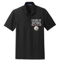 13 Year Old Softball Player Dry Zone Grid Polo