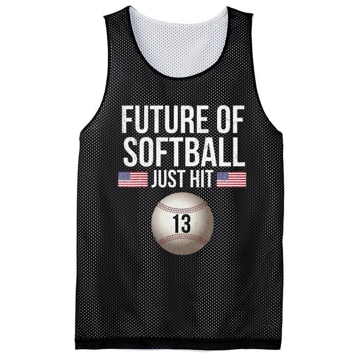 13 Year Old Softball Player Mesh Reversible Basketball Jersey Tank