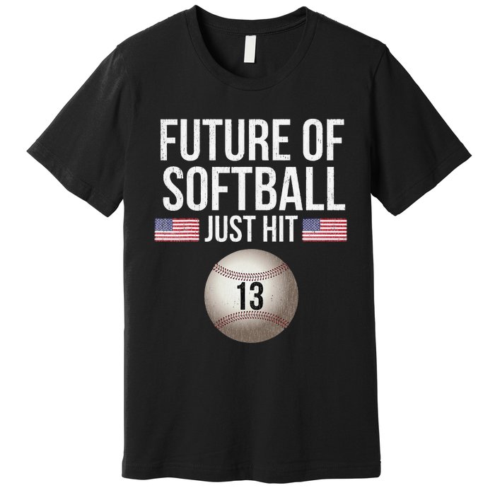 13 Year Old Softball Player Premium T-Shirt