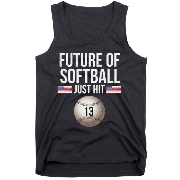 13 Year Old Softball Player Tank Top