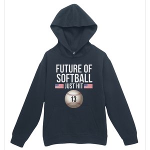 13 Year Old Softball Player Urban Pullover Hoodie