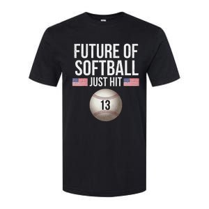 13 Year Old Softball Player Softstyle CVC T-Shirt