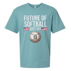 13 Year Old Softball Player Sueded Cloud Jersey T-Shirt