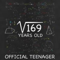 13 Year Old Birthday Official Teenager Square Root Of 169 7 Panel Mesh Trucker Snapback Hat