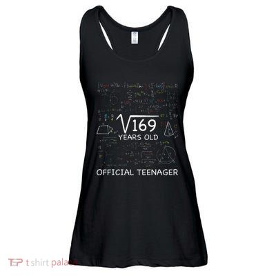 13 Year Old Birthday Official Teenager Square Root Of 169 Ladies Essential Flowy Tank