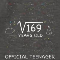 13 Year Old Birthday Official Teenager Square Root Of 169 Vector Backpack