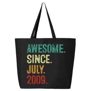 14 Year Old Awesome Since July 2009 14th Birthday 25L Jumbo Tote