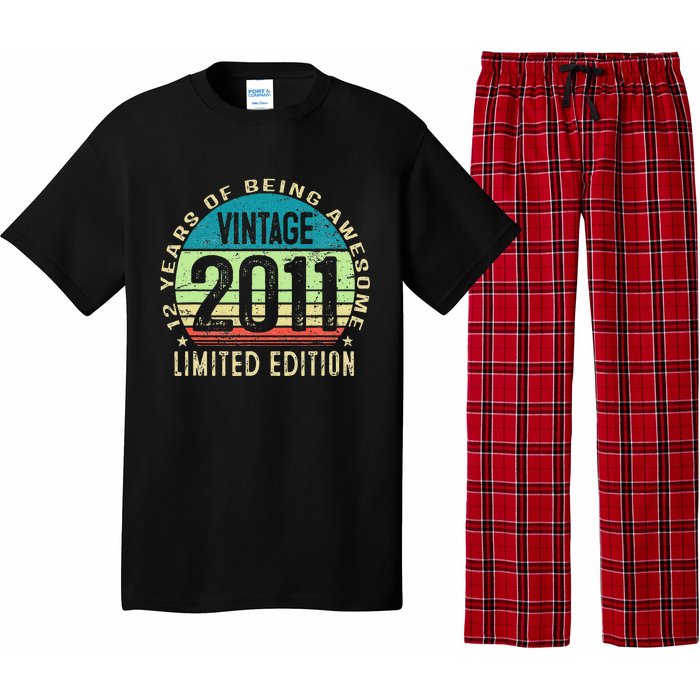 12 Year Old Giftss N Vintage 2011 12th Birthday Pajama Set