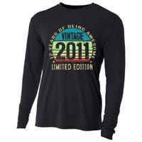 12 Year Old Giftss N Vintage 2011 12th Birthday Cooling Performance Long Sleeve Crew