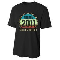 12 Year Old Giftss N Vintage 2011 12th Birthday Performance Sprint T-Shirt