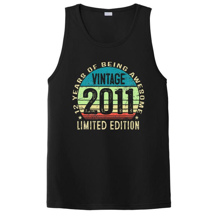 12 Year Old Giftss N Vintage 2011 12th Birthday PosiCharge Competitor Tank