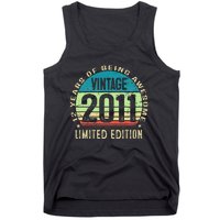 12 Year Old Giftss N Vintage 2011 12th Birthday Tank Top