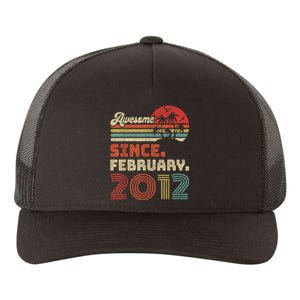 11 Year Old Awesome Since February 2012 11th Birthday Yupoong Adult 5-Panel Trucker Hat