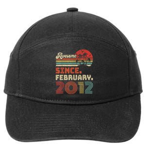 11 Year Old Awesome Since February 2012 11th Birthday 7-Panel Snapback Hat