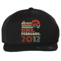 11 Year Old Awesome Since February 2012 11th Birthday Wool Snapback Cap