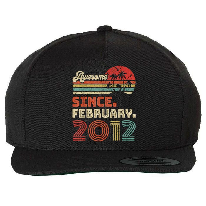 11 Year Old Awesome Since February 2012 11th Birthday Wool Snapback Cap