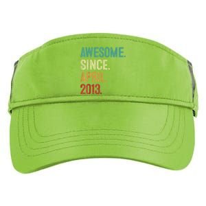 10 Years Old Awesome Since April 2013 10th Birthday Adult Drive Performance Visor