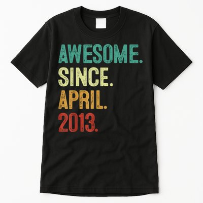 10 Years Old Awesome Since April 2013 10th Birthday Tall T-Shirt
