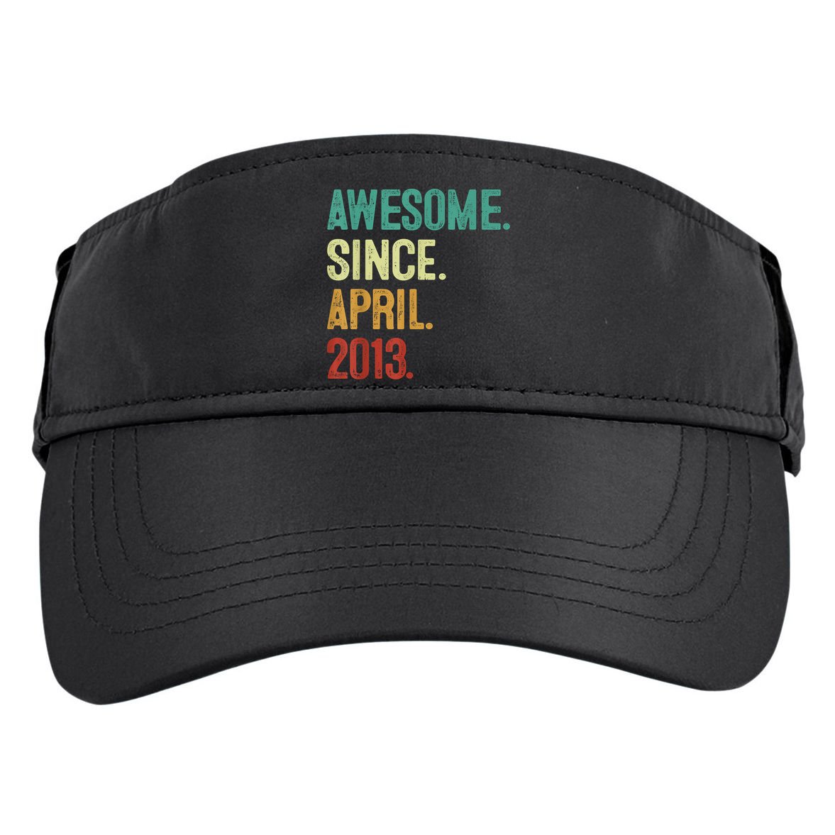 10 Years Old Awesome Since April 2013 10th Birthday Adult Drive Performance Visor