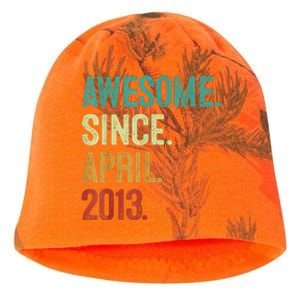 10 Years Old Awesome Since April 2013 10th Birthday Kati - Camo Knit Beanie