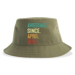 10 Years Old Awesome Since April 2013 10th Birthday Sustainable Bucket Hat