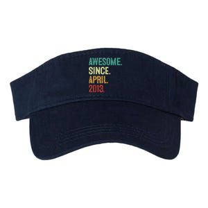 10 Years Old Awesome Since April 2013 10th Birthday Valucap Bio-Washed Visor