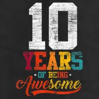 10 Years Of Being Awesome Gifts 10 Years Old 10th Birthday Cool Comfort Performance Bucket Hat