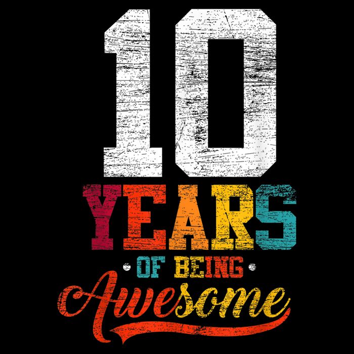 10 Years Of Being Awesome Gifts 10 Years Old 10th Birthday City Backpack