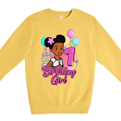 1 Year Old Birthday GracieS Corner ItS My 1st Birthday Premium Crewneck Sweatshirt