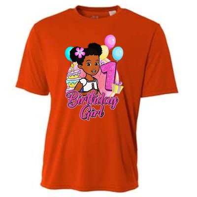 1 Year Old Birthday GracieS Corner ItS My 1st Birthday Cooling Performance Crew T-Shirt