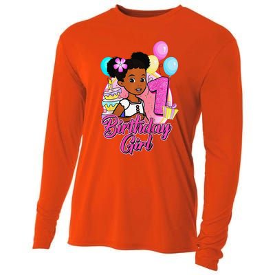 1 Year Old Birthday GracieS Corner ItS My 1st Birthday Cooling Performance Long Sleeve Crew