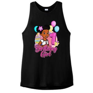 1 Year Old Birthday GracieS Corner ItS My 1st Birthday Ladies PosiCharge Tri-Blend Wicking Tank