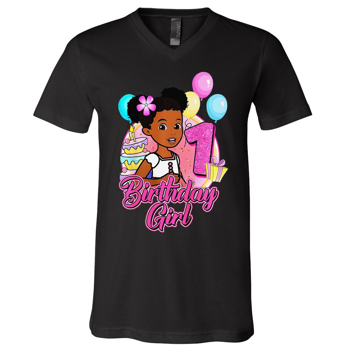 1 Year Old Birthday GracieS Corner ItS My 1st Birthday V-Neck T-Shirt