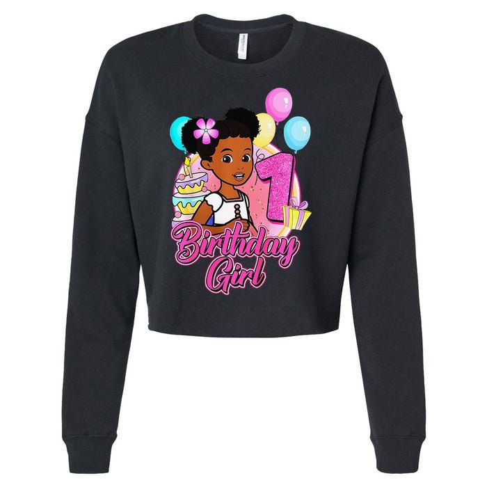1 Year Old Birthday GracieS Corner ItS My 1st Birthday Cropped Pullover Crew