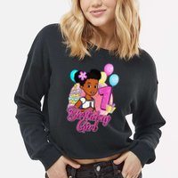 1 Year Old Birthday GracieS Corner ItS My 1st Birthday Cropped Pullover Crew