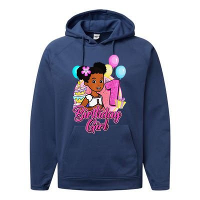 1 Year Old Birthday GracieS Corner ItS My 1st Birthday Performance Fleece Hoodie