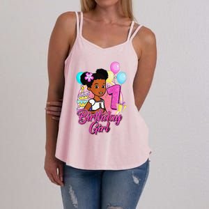 1 Year Old Birthday GracieS Corner ItS My 1st Birthday Women's Strappy Tank