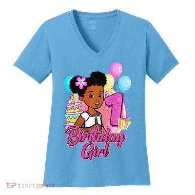 1 Year Old Birthday GracieS Corner ItS My 1st Birthday Women's V-Neck T-Shirt