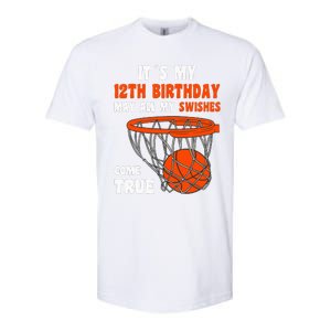 12 Year Old Happy 12th Birthday Basketball 12th Birthday Softstyle CVC T-Shirt