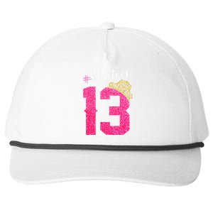 13 Years Old O.fficial Teenager 13th Birthday Gifts Snapback Five-Panel Rope Hat