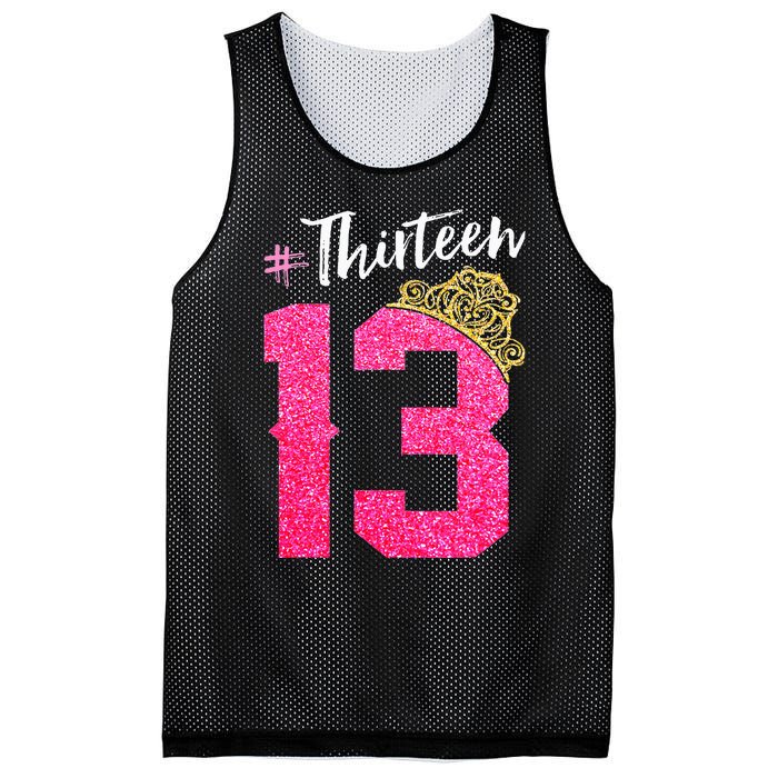 13 Years Old O.fficial Teenager 13th Birthday Gifts Mesh Reversible Basketball Jersey Tank